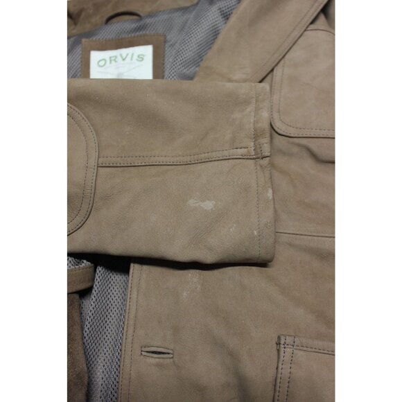 Orvis Bandera Safari Blazer Men’s Size 52 Suede Leather‎ Zambezi Jacket - Picture 11 of 12